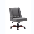 Office Chair With Wooden Base